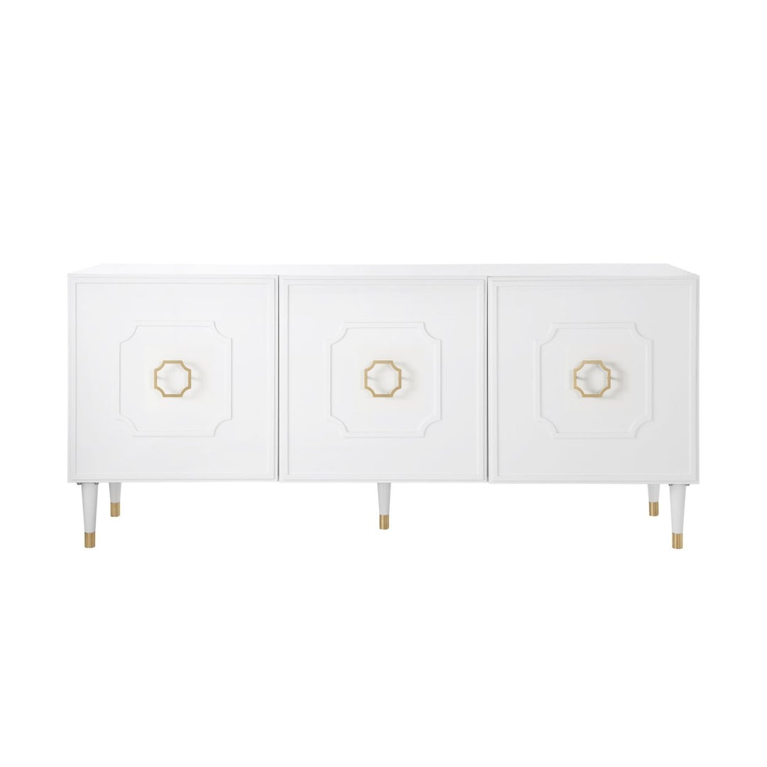 Tua Sideboard-3 Doors-Brushed Finish Handle and Leg Tip-3 Adjustable Shelves Image 7