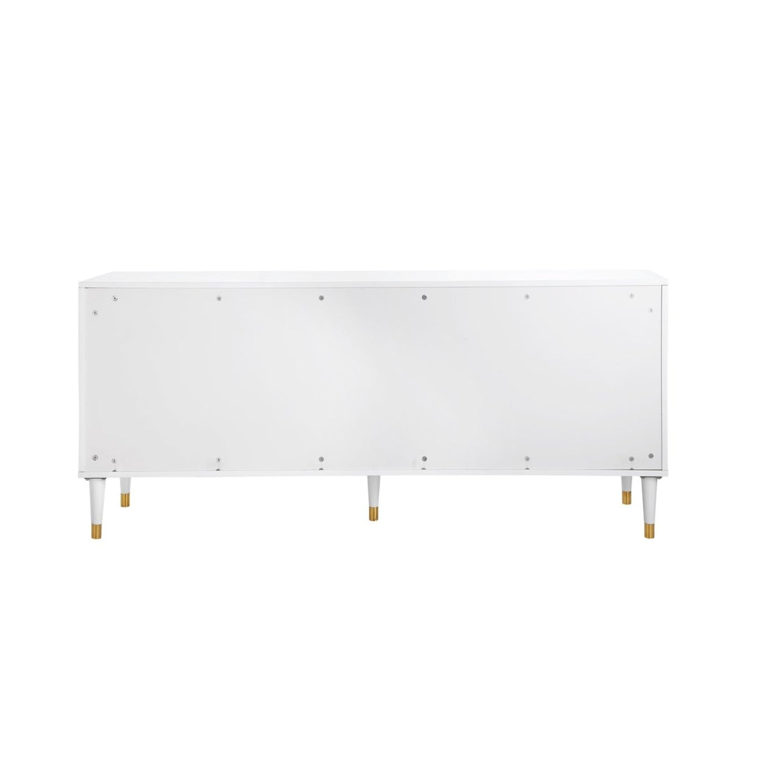 Tua Sideboard-3 Doors-Brushed Finish Handle and Leg Tip-3 Adjustable Shelves Image 9