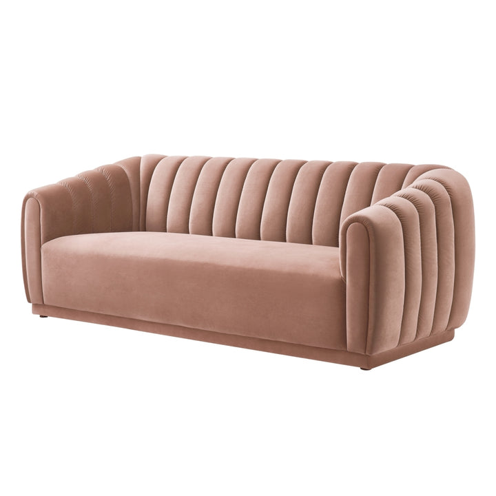 Jabir Sofa-Channel Tufted Arms and Back-Rolled Arms-Sinuous Spring Seat Construction Image 7