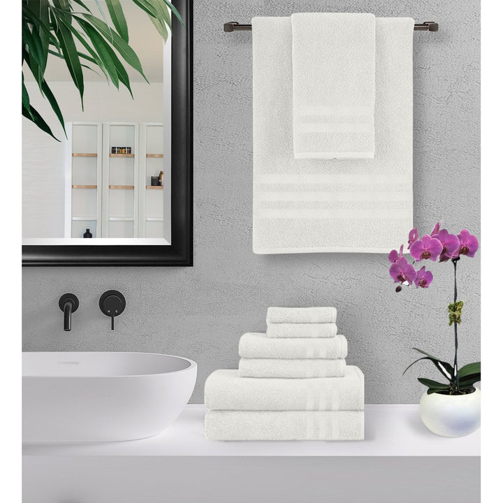 Home Sweet Home 6-Piece 650 GSM Cotton Bath Towel Set Image 5