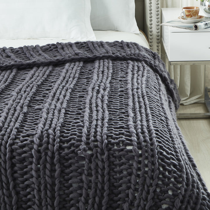 Coronela -Cozy-Extra Soft -Channel Knit Throw Image 8