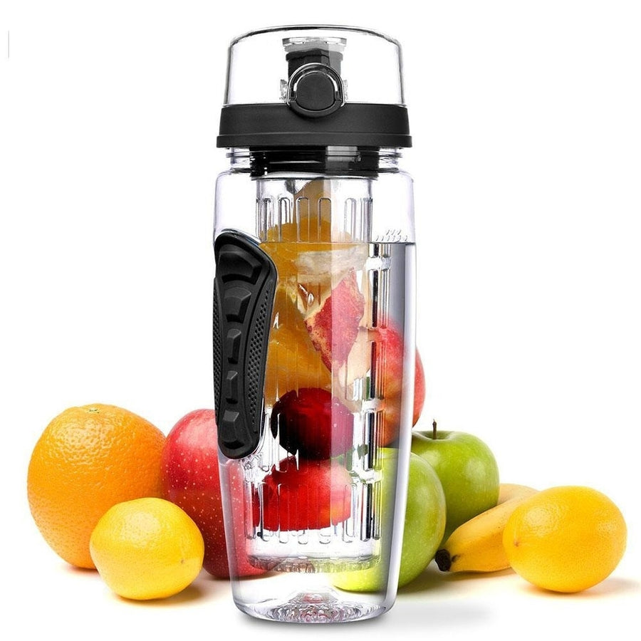 32oz 900ml Fruit Infuser Juice Shaker Sports Lemon Water Bottle Tour Hiking Portable Climbing Camp Image 1