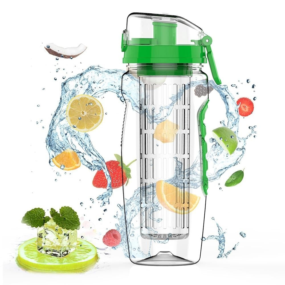 32oz 900ml Fruit Infuser Juice Shaker Sports Lemon Water Bottle Tour Hiking Portable Climbing Camp Image 7