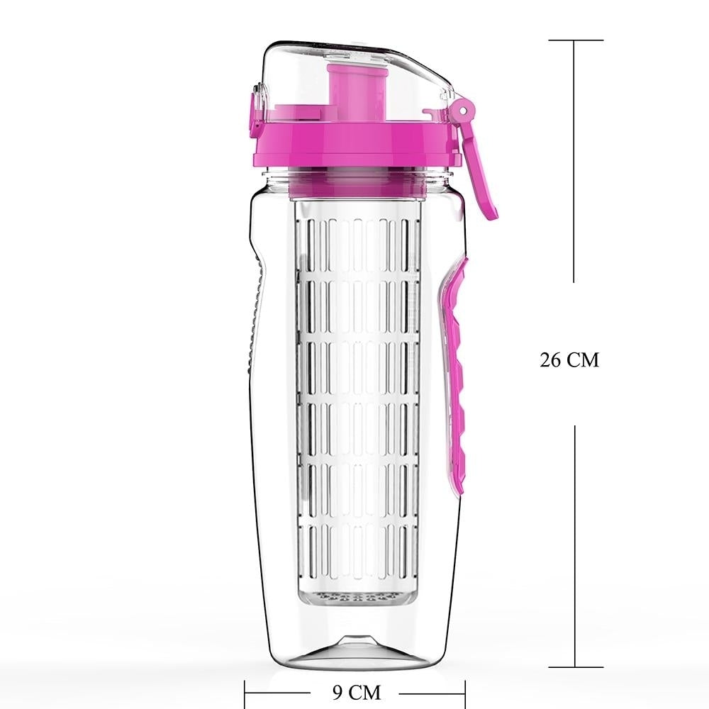 32oz 900ml Fruit Infuser Juice Shaker Sports Lemon Water Bottle Tour Hiking Portable Climbing Camp Image 11