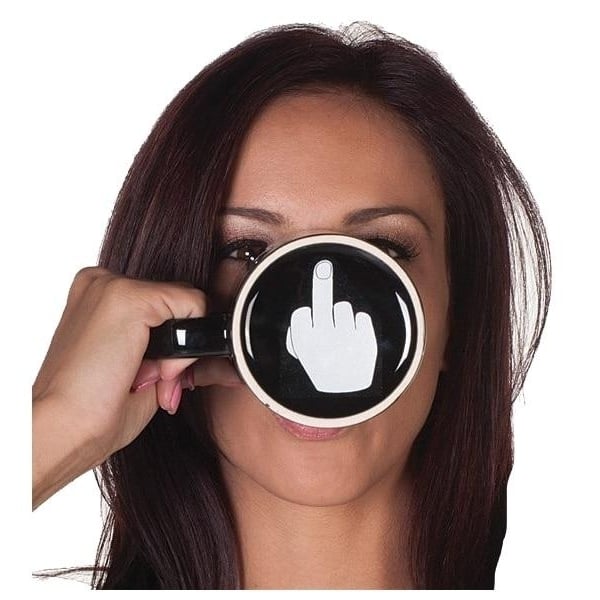 Creative Have A Nice Day Mug Middle Finger Funny Cup For Coffee Milk Tea Cups Image 2