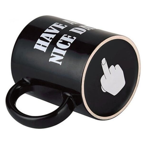 Creative Have A Nice Day Mug Middle Finger Funny Cup For Coffee Milk Tea Cups Image 5