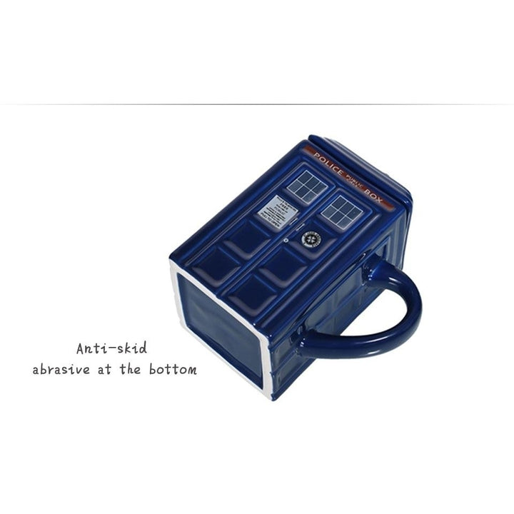 Doctor Who Tardis Police Box Ceramic Mug Cup With Lid Cover For Tea Coffee Funny Creative Presents Kids Men Image 10