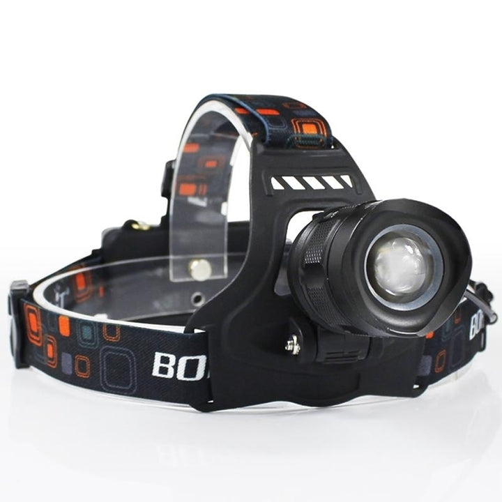 LED Headlamp High Power 5000LM XM-L2 Headlight 5-Mode Zoom Head Torch 18650 Rechargeable POWER BANK Flashlight Image 2