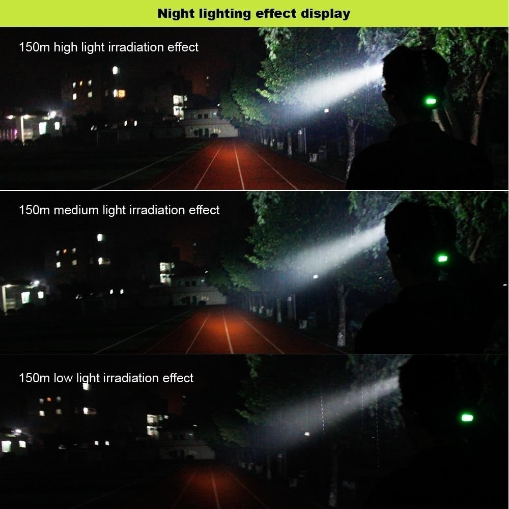 LED Headlamp High Power 5000LM XM-L2 Headlight 5-Mode Zoom Head Torch 18650 Rechargeable POWER BANK Flashlight Image 7