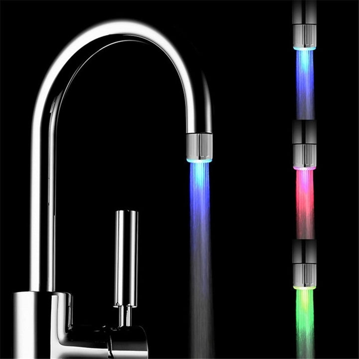 LED Colorful Faucet Light Image 1