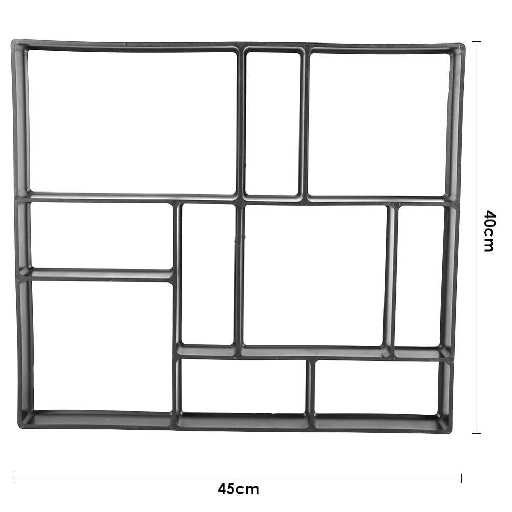 Manually Paving Cement Brick Concrete Molds DIY Plastic Path Maker Mold Garden Stone Road Decoration Image 2