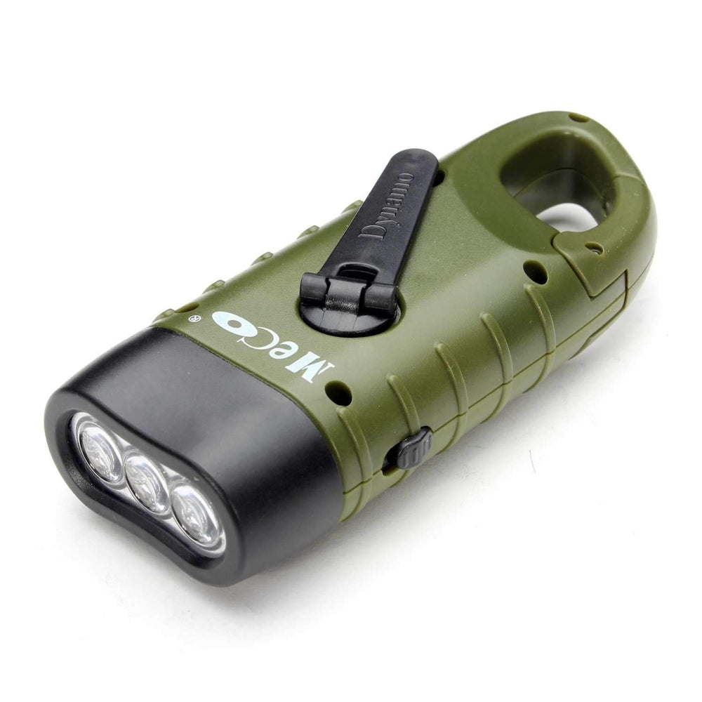 Mini Emergency Hand Crank Solar Flash Rechargeable LED Charging Powerful Light Lamp Torch For Outdoor Camping Image 2