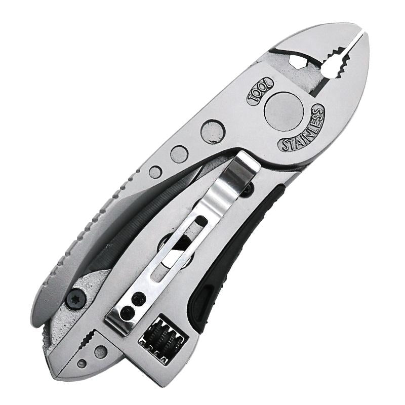 Pocket Knife Screwdriver Set Kit Adjustable Wrench Jaw Spanner Repair Survival Hand Multi Tools Mini DTTT Image 1