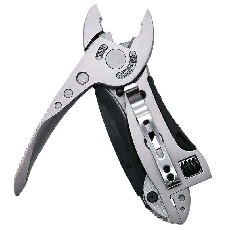 Pocket Knife Screwdriver Set Kit Adjustable Wrench Jaw Spanner Repair Survival Hand Multi Tools Mini DTTT Image 3