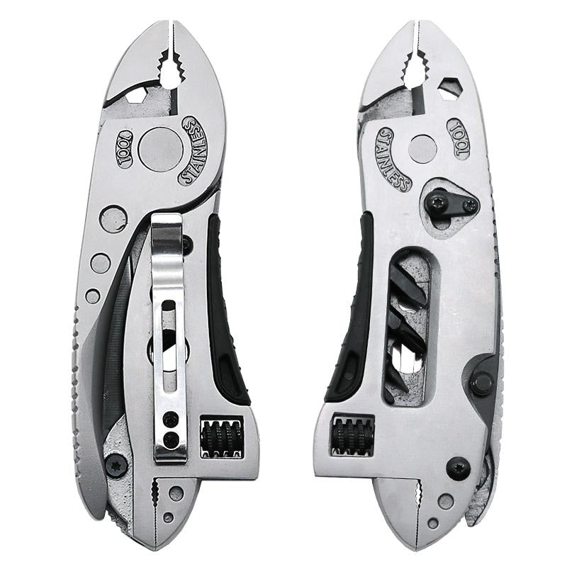 Pocket Knife Screwdriver Set Kit Adjustable Wrench Jaw Spanner Repair Survival Hand Multi Tools Mini DTTT Image 6