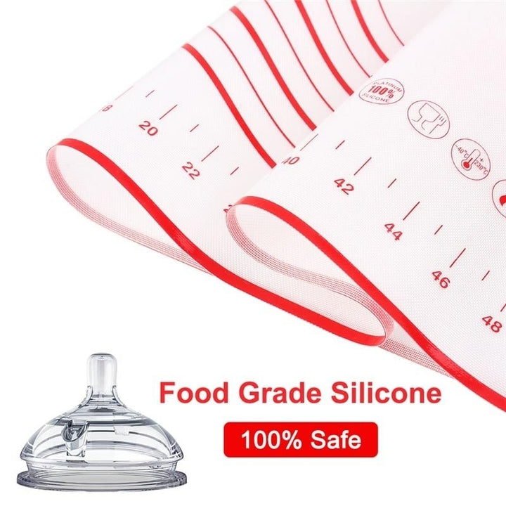 Silicone Baking Mats Sheet Pizza Dough Non-Stick Maker Holder Pastry Kitchen Gadgets Cooking Tools Utensils Bakeware Image 4