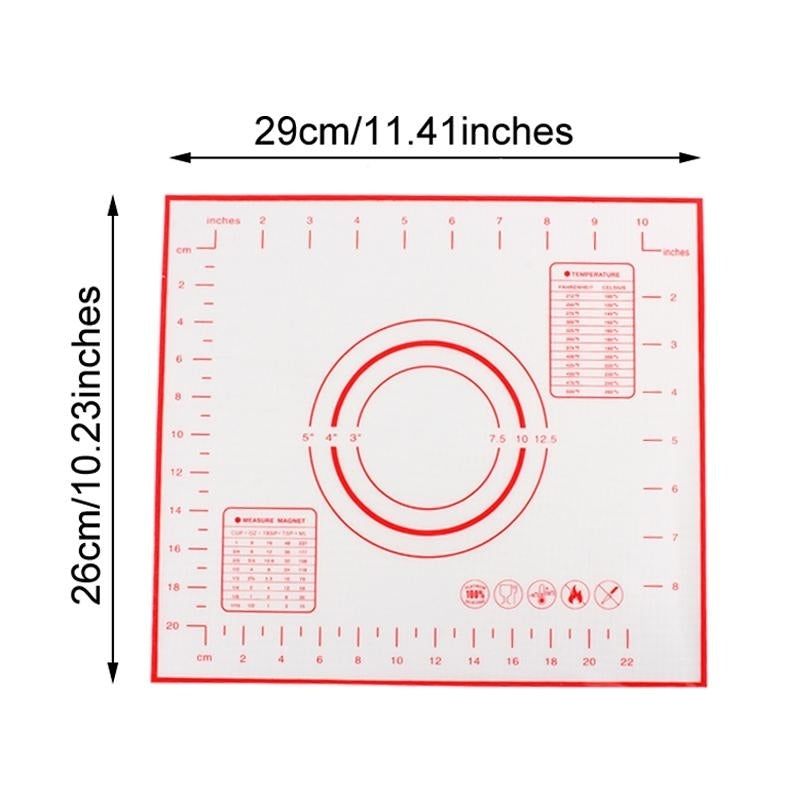 Silicone Baking Mats Sheet Pizza Dough Non-Stick Maker Holder Pastry Kitchen Gadgets Cooking Tools Utensils Bakeware Image 7