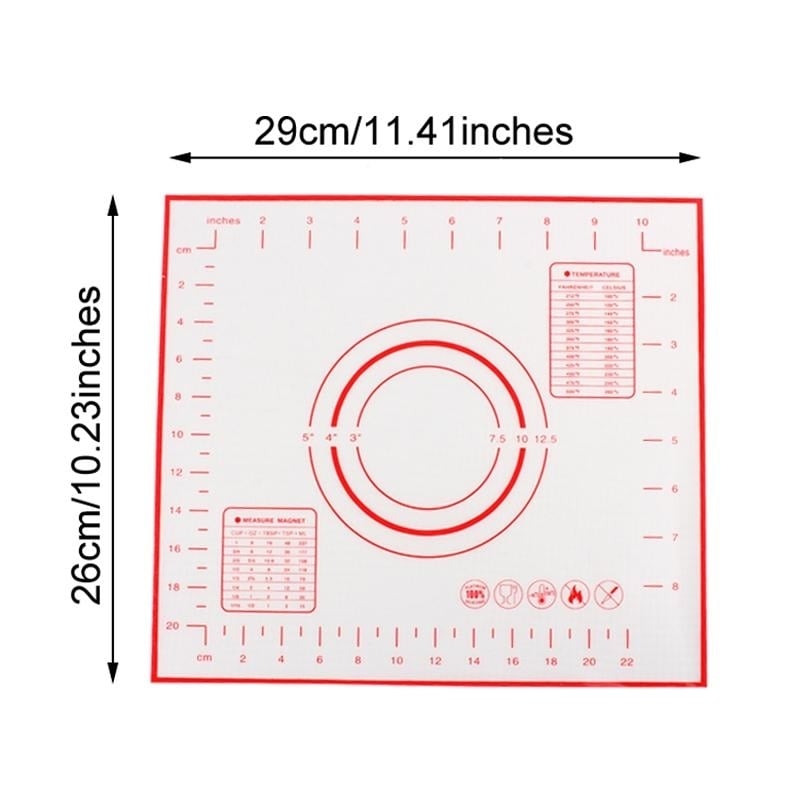 Silicone Baking Mats Sheet Pizza Dough Non-Stick Maker Holder Pastry Kitchen Gadgets Cooking Tools Utensils Bakeware Image 1