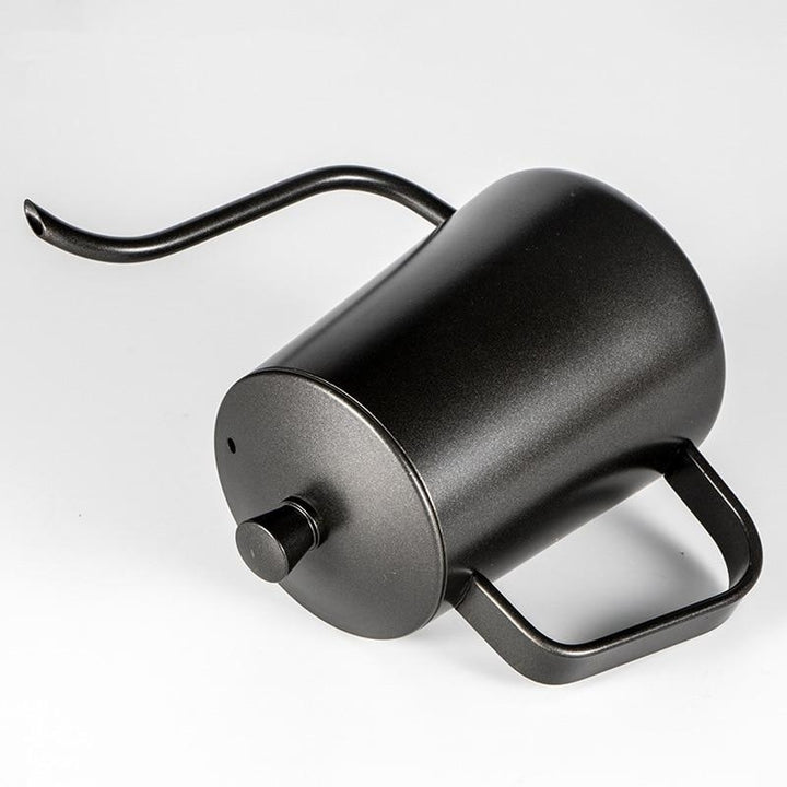 Stainless Steel Mounting Bracket Hand Punch Pot Coffee With Lid Drip Gooseneck Spout Long Mouth Kettle Teapot-600ml Image 3