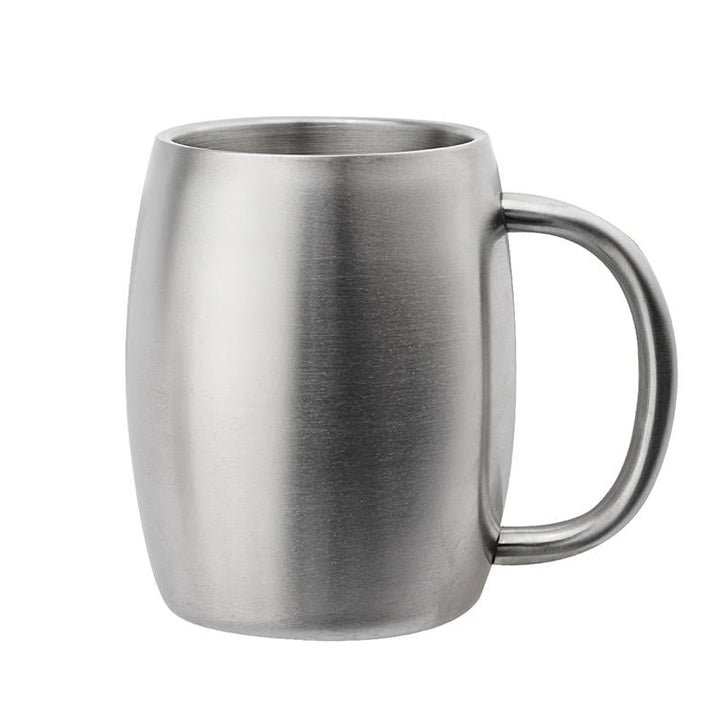 Stainless Steel Coffee Beer Double Wall Thermo Wine Tumbler Travel Mugs For Tea Cup Moscow Mule (Silver 400ml) Image 1