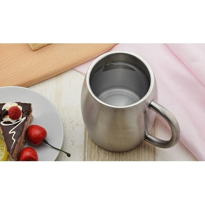 Stainless Steel Coffee Beer Double Wall Thermo Wine Tumbler Travel Mugs For Tea Cup Moscow Mule (Silver 400ml) Image 7