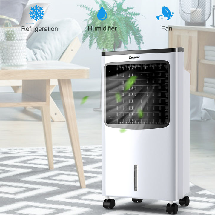 Portable Cooler Fan Filter Humidify Anion W/ Remote Control Image 8