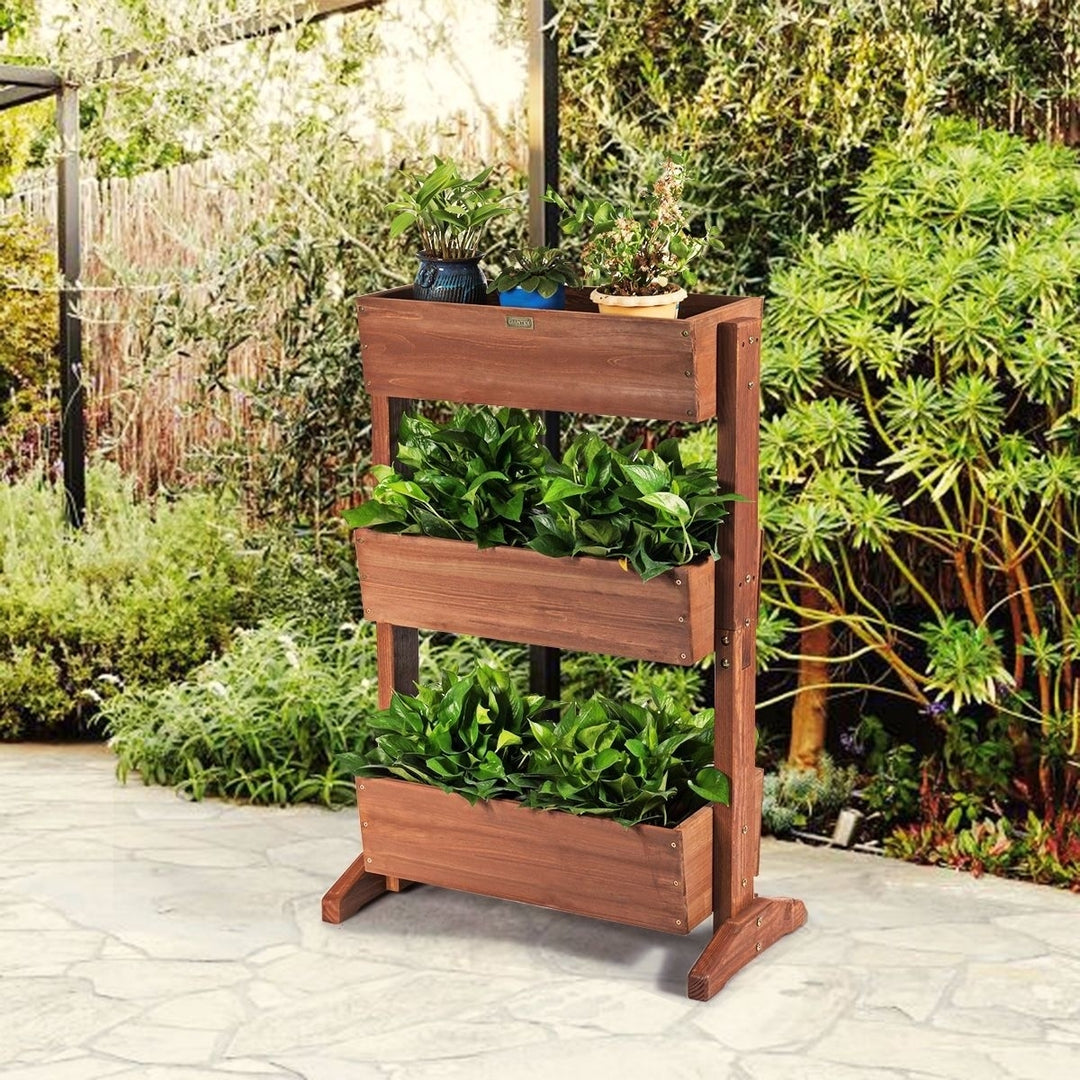 3-Tier Raised Garden Bed Vertical Freestanding Elevated Planter Patio Balcony Image 7