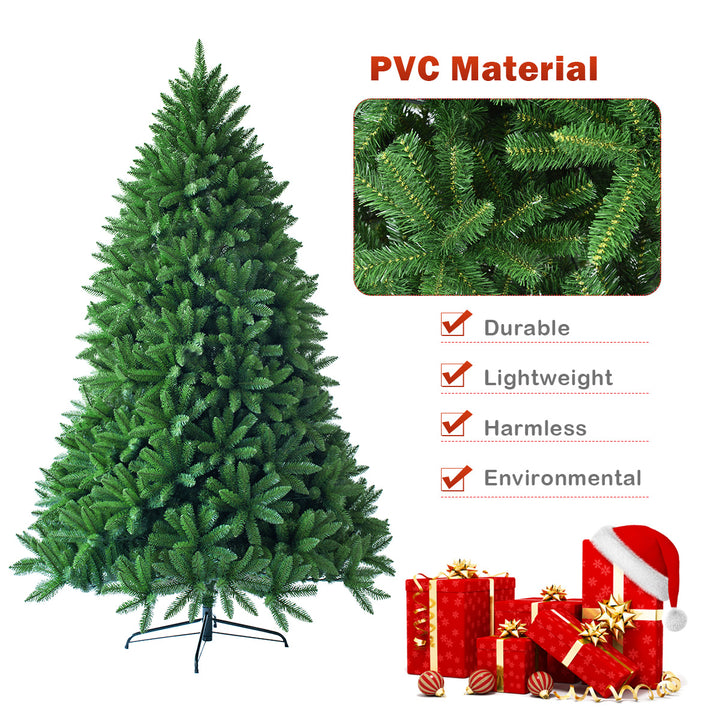 6ft Premium Hinged Artificial Christmas Fir Tree w/ 1250 Branch Tips Image 6