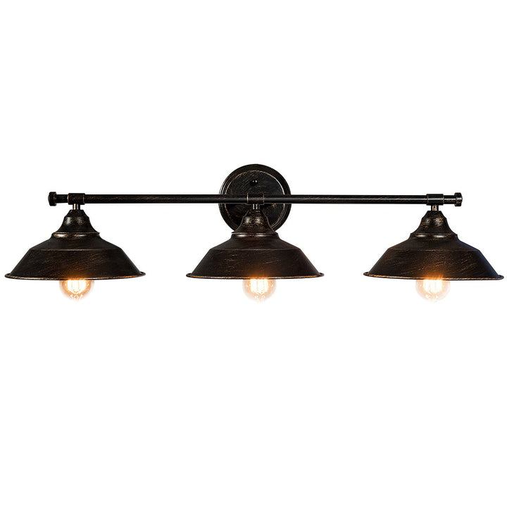 Modern Industrial 3-Light Bathroom Wall Sconce Fixture Vanity/Bathroom Wall Lamp Image 10