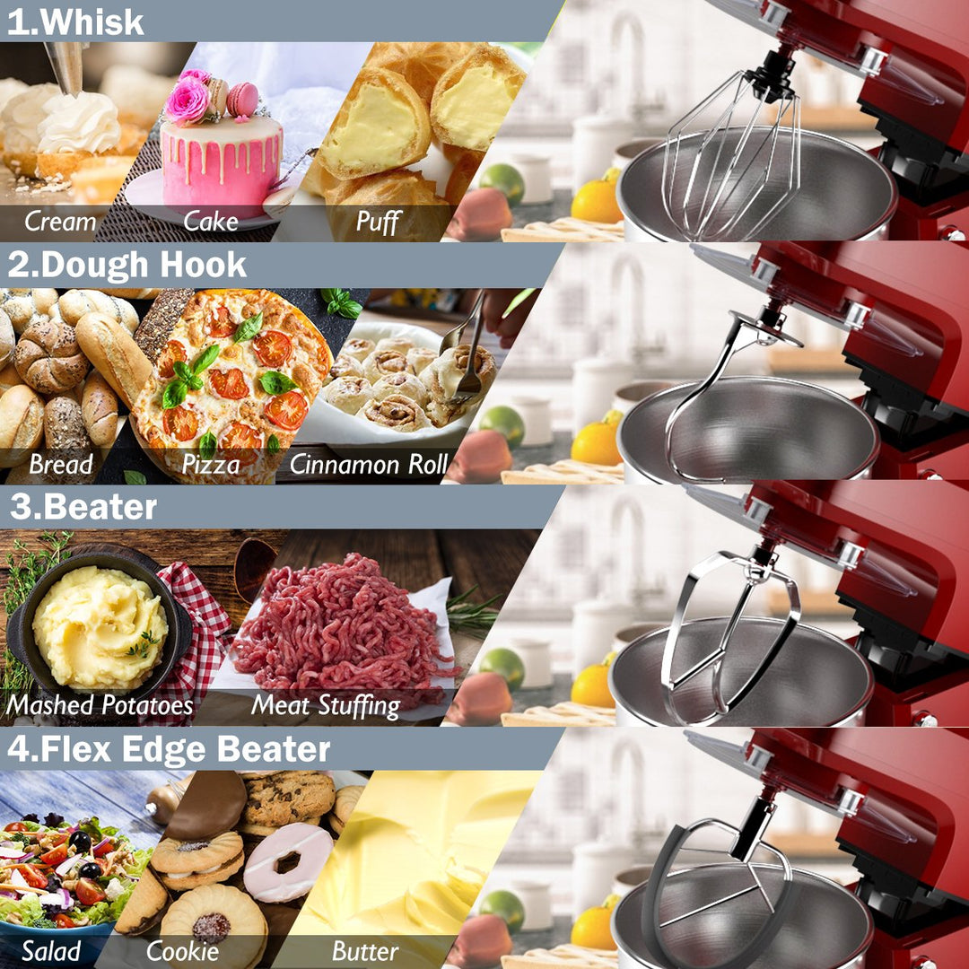 3 in 1 Multi-functional 800W Stand Mixer Meat Grinder Blender Sausage Stuffer Image 7