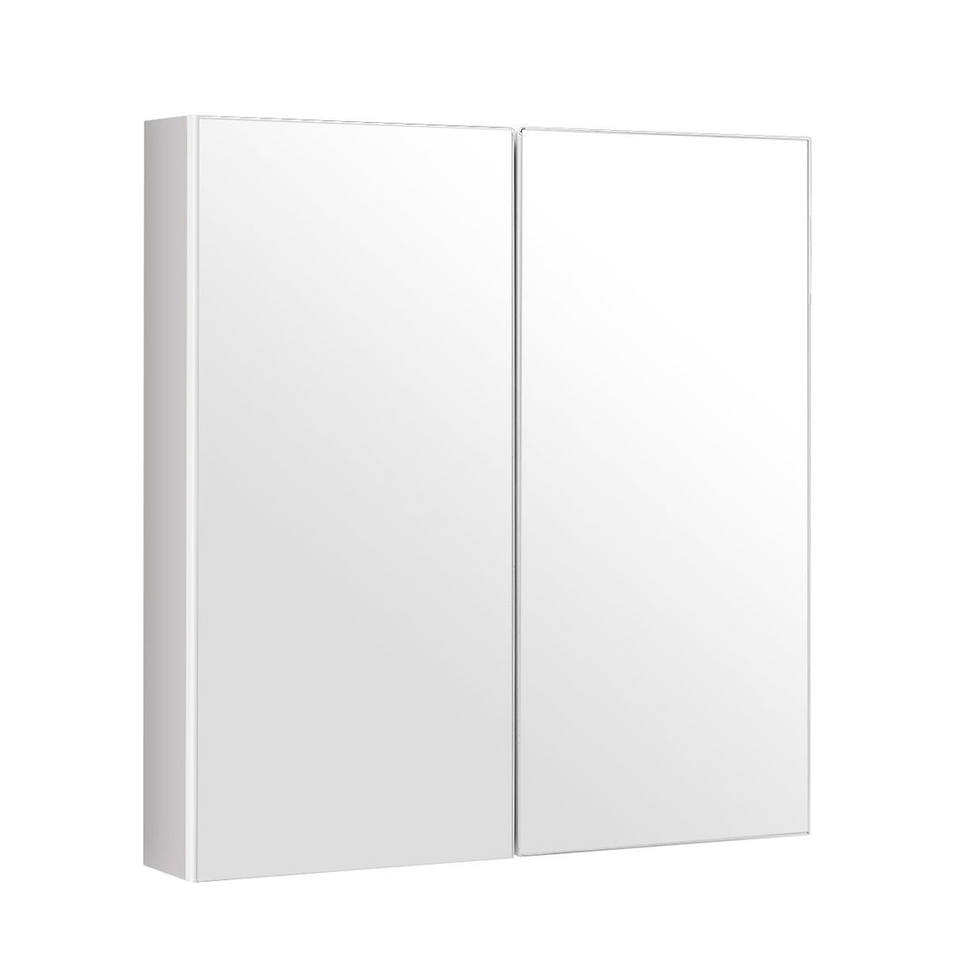 Bathroom Cabinet Medicine Cabinet Wall Mount Double Door with Shelf and Mirror Image 9