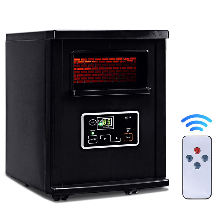 1500W Electric Portable Infrared Quartz Space Heater Remote Image 6