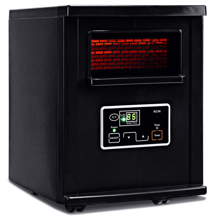 1500W Electric Portable Infrared Quartz Space Heater Remote Image 8