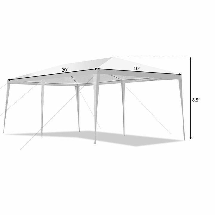 Outdoor 10x20 Canopy Tent Heavy Duty Wedding Party Sidewalls Window Carry Bag Image 7