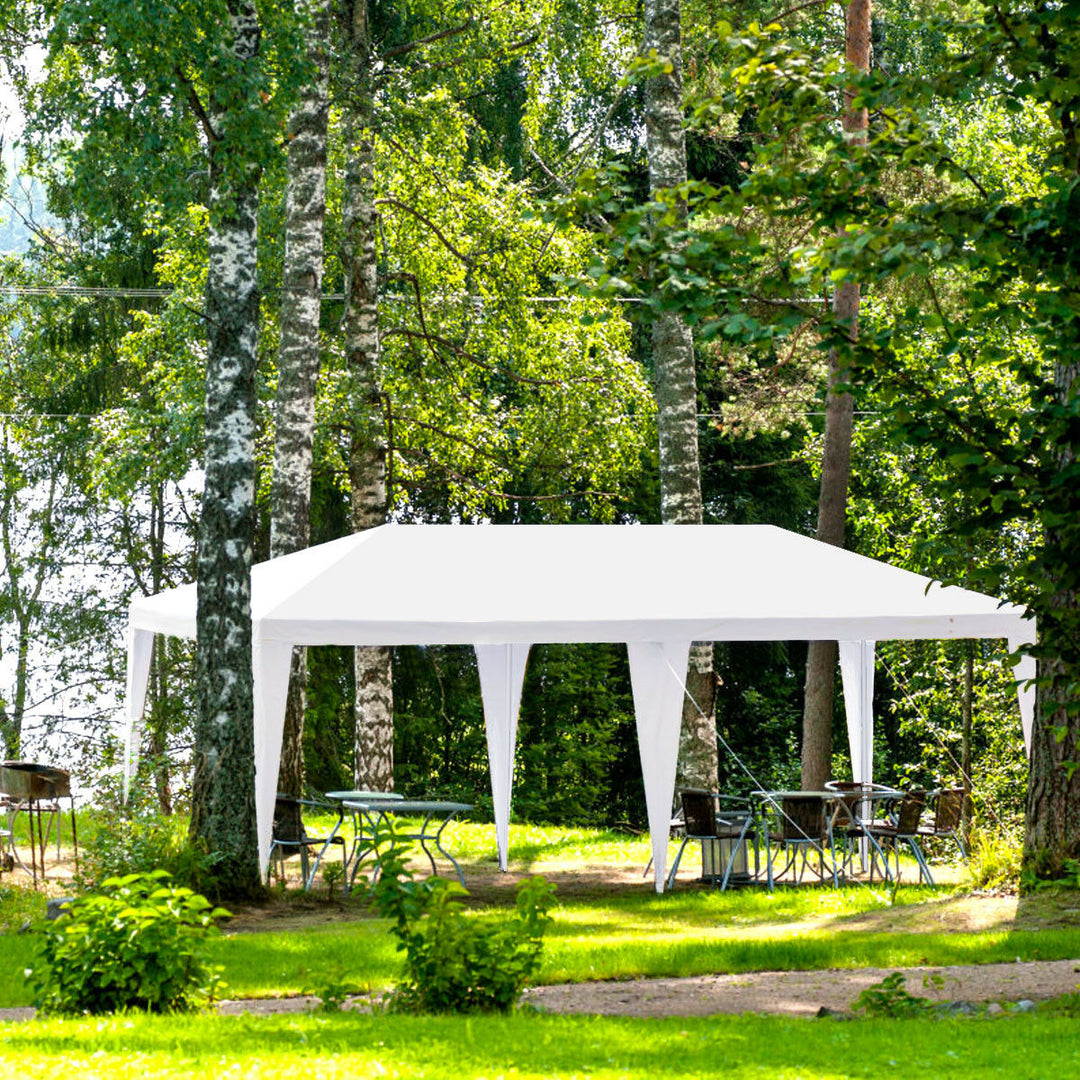 Outdoor 10x20 Canopy Tent Heavy Duty Wedding Party Sidewalls Window Carry Bag Image 9