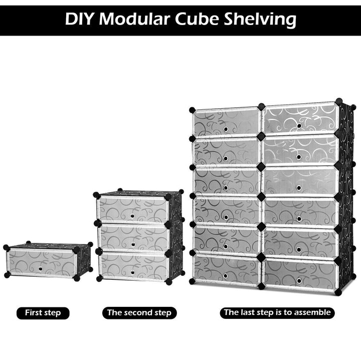 12 Cubic Portable Shoe Rack Shelf Cabinet Storage Closet Organizer Home Furni Image 8