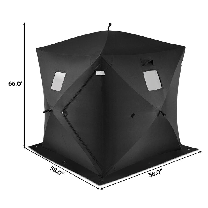 2-person Ice Fishing Shelter Tent Portable Pop Up House Outdoor Fish Equipment Image 8