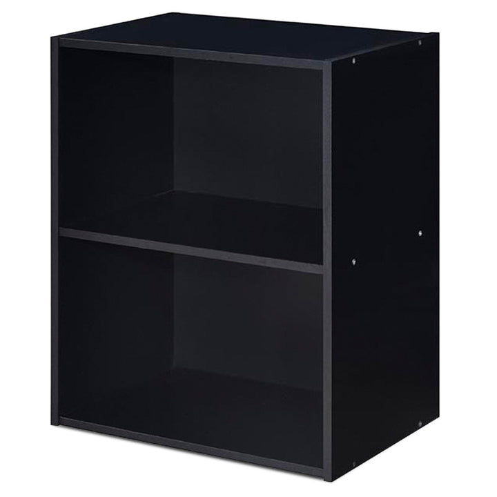 2 Tier Open Shelf Night Stand End Table Sofa Side Storage Display Furni Black Image 7