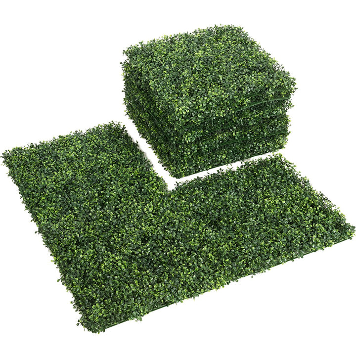 12 PCS 20x20 Artificial Boxwood Plant Wall Panel Hedge Privacy Fence Image 9