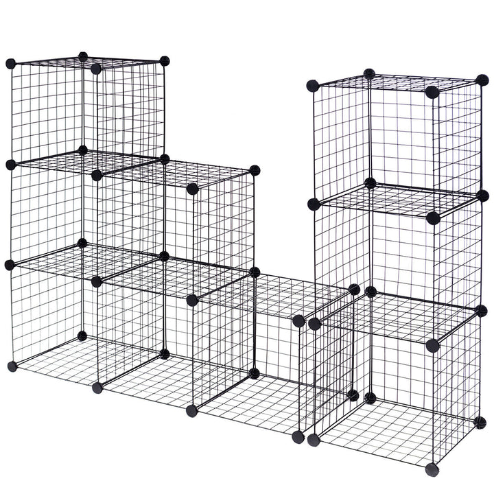 12 Cube Grid Wire Organizer Wardrobe Shelves Bookcase DIY Image 10