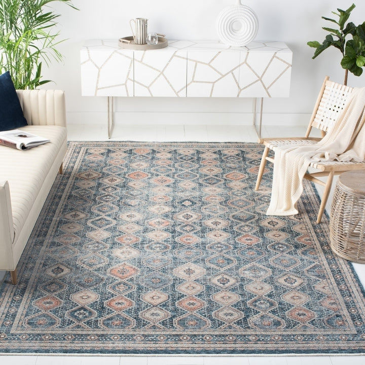 SAFAVIEH Signature SIG752M Blue / Ivory Rug Image 5