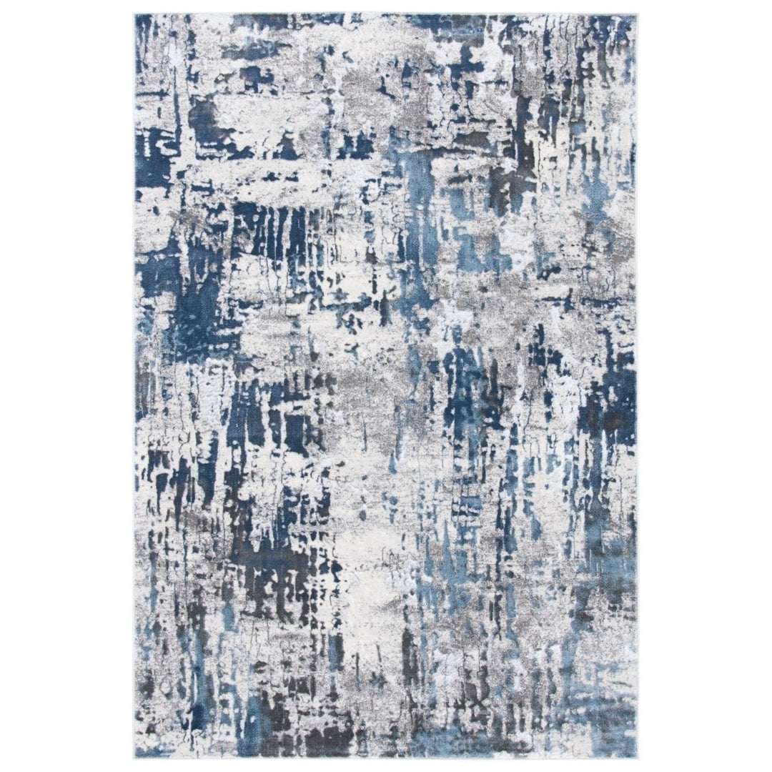 SAFAVIEH Lagoon Collection LGN182G Grey / Blue Rug Image 2