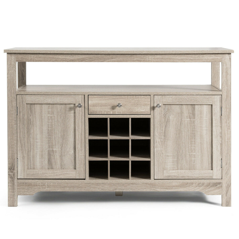 Buffet Server Sideboard Wine Cabinet Console Table Grey Home Image 2