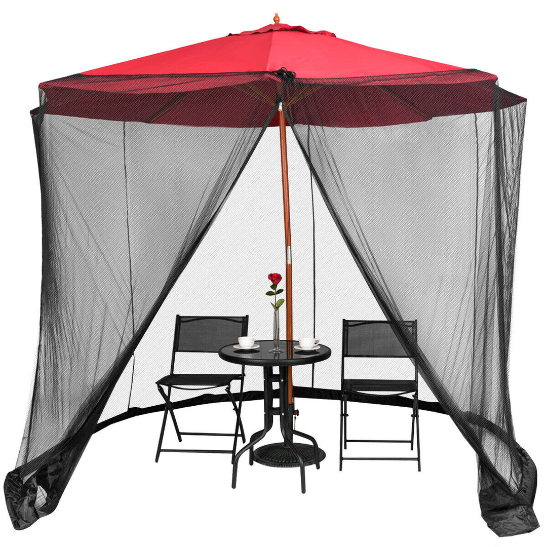 9/10FT Umbrella Table Screen Cover Mosquito Bug Insect Net Outdoor Patio Netting Image 1