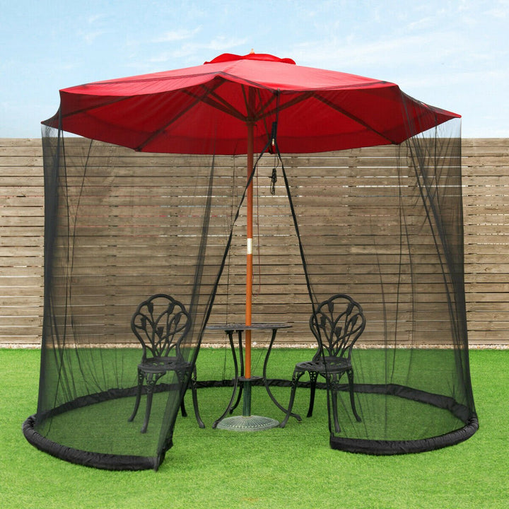 9/10FT Umbrella Table Screen Cover Mosquito Bug Insect Net Outdoor Patio Netting Image 2