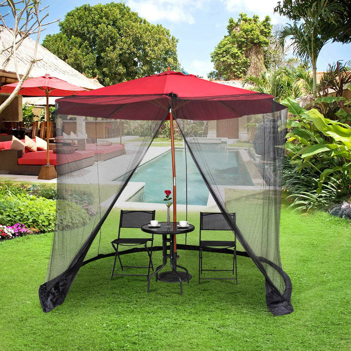 9/10FT Umbrella Table Screen Cover Mosquito Bug Insect Net Outdoor Patio Netting Image 3