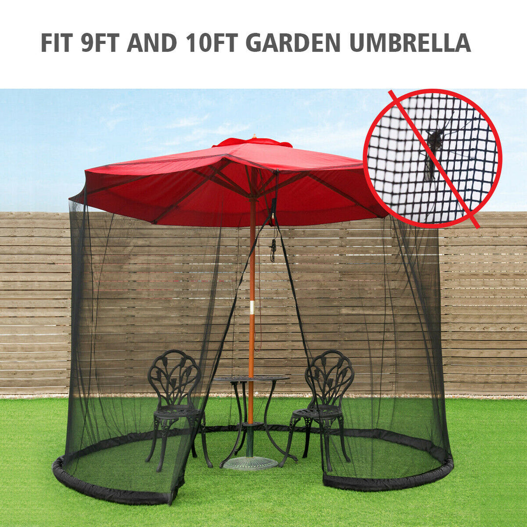 9/10FT Umbrella Table Screen Cover Mosquito Bug Insect Net Outdoor Patio Netting Image 5