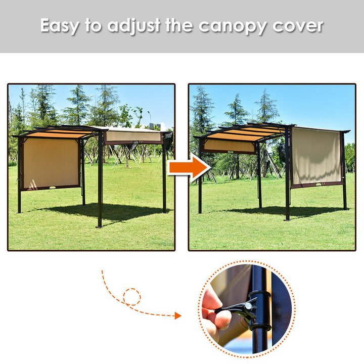 12 x 9 Pergola Kit Metal Frame Gazebo Canopy Cover Patio Shelter Image 9