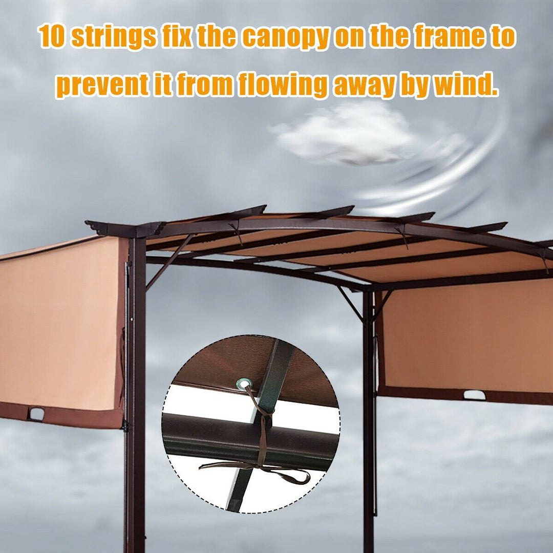 12 x 9 Pergola Kit Metal Frame Gazebo Canopy Cover Patio Shelter Image 10