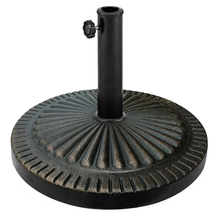 30LBS Round Patio Market Umbrella Base Heavy-Duty Outdoor Stand Image 1